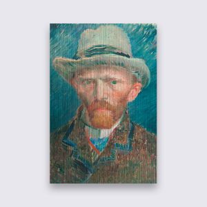 Dibond Butlerfinish - Zelfportret Vincent van Gogh-80-120-map
